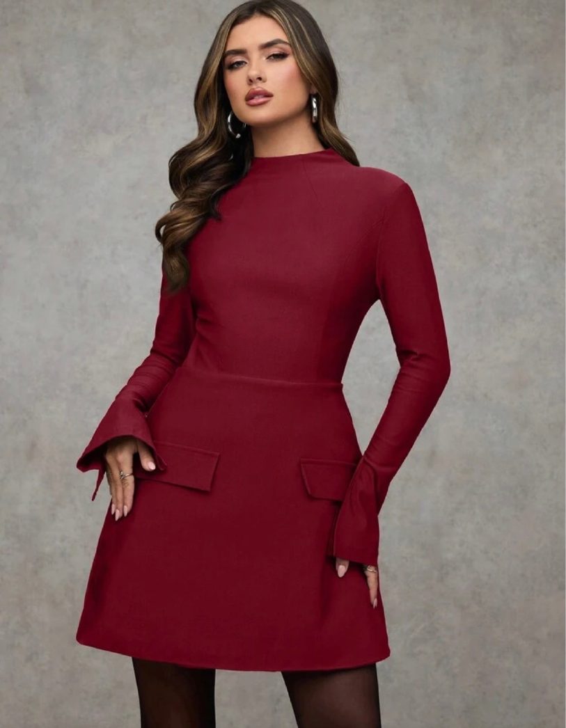 Vestido Bordô